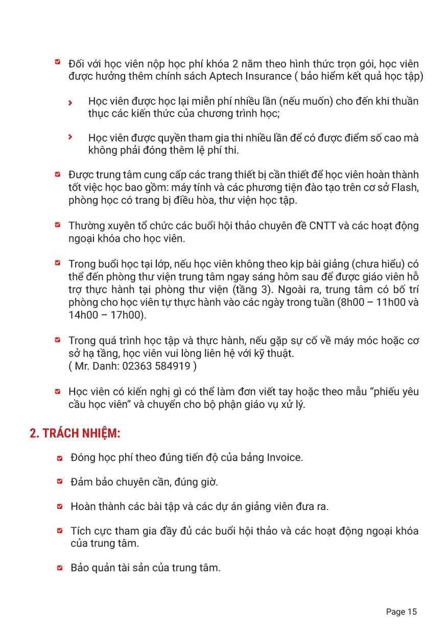 Sổ tay học viên